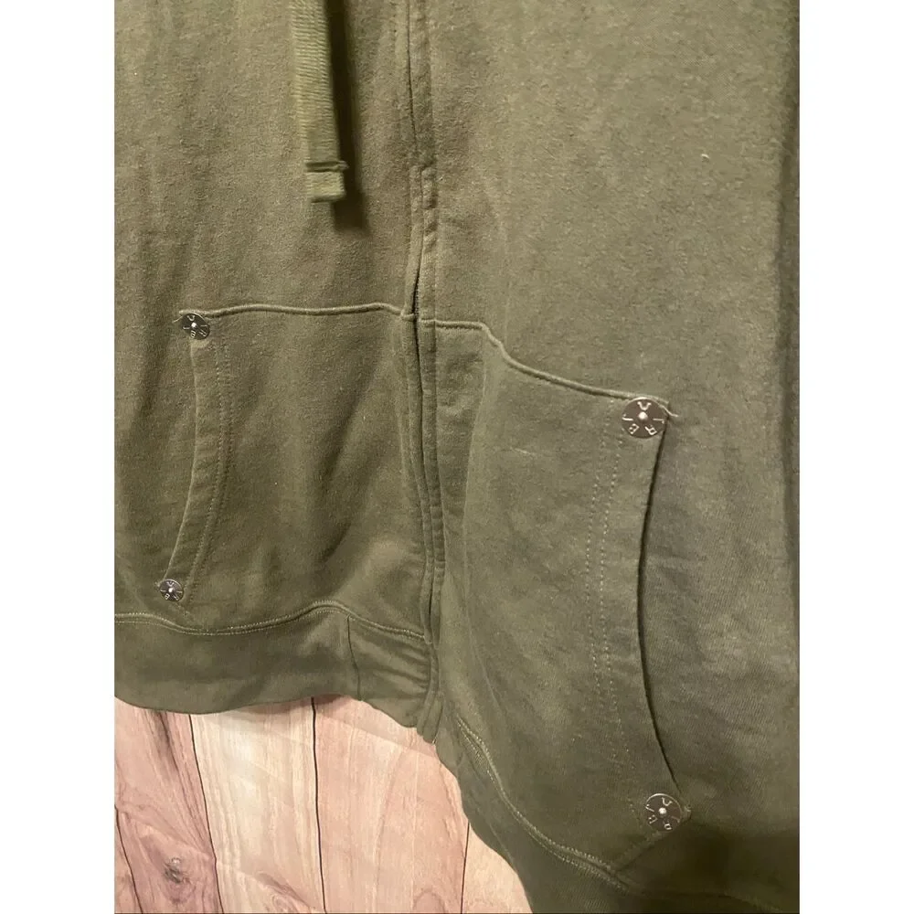 True Religion 3XL green zip up hoodie sweatshirt